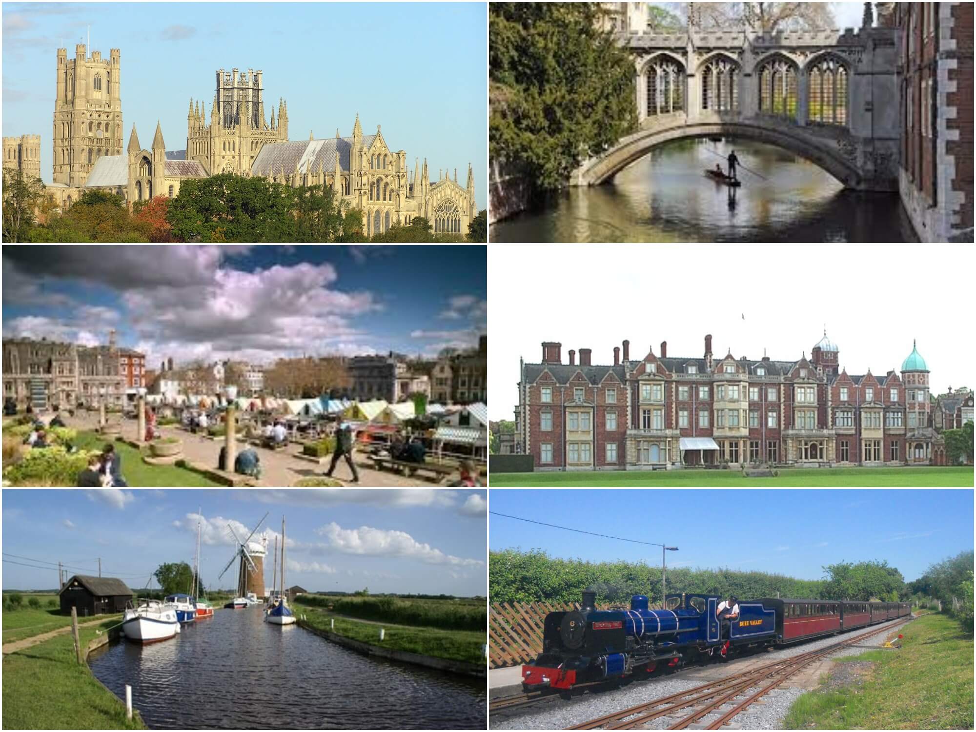 Ely, Cambridge, Norwich, Sandringham, Norfolk Broads & Bure Valley Railway