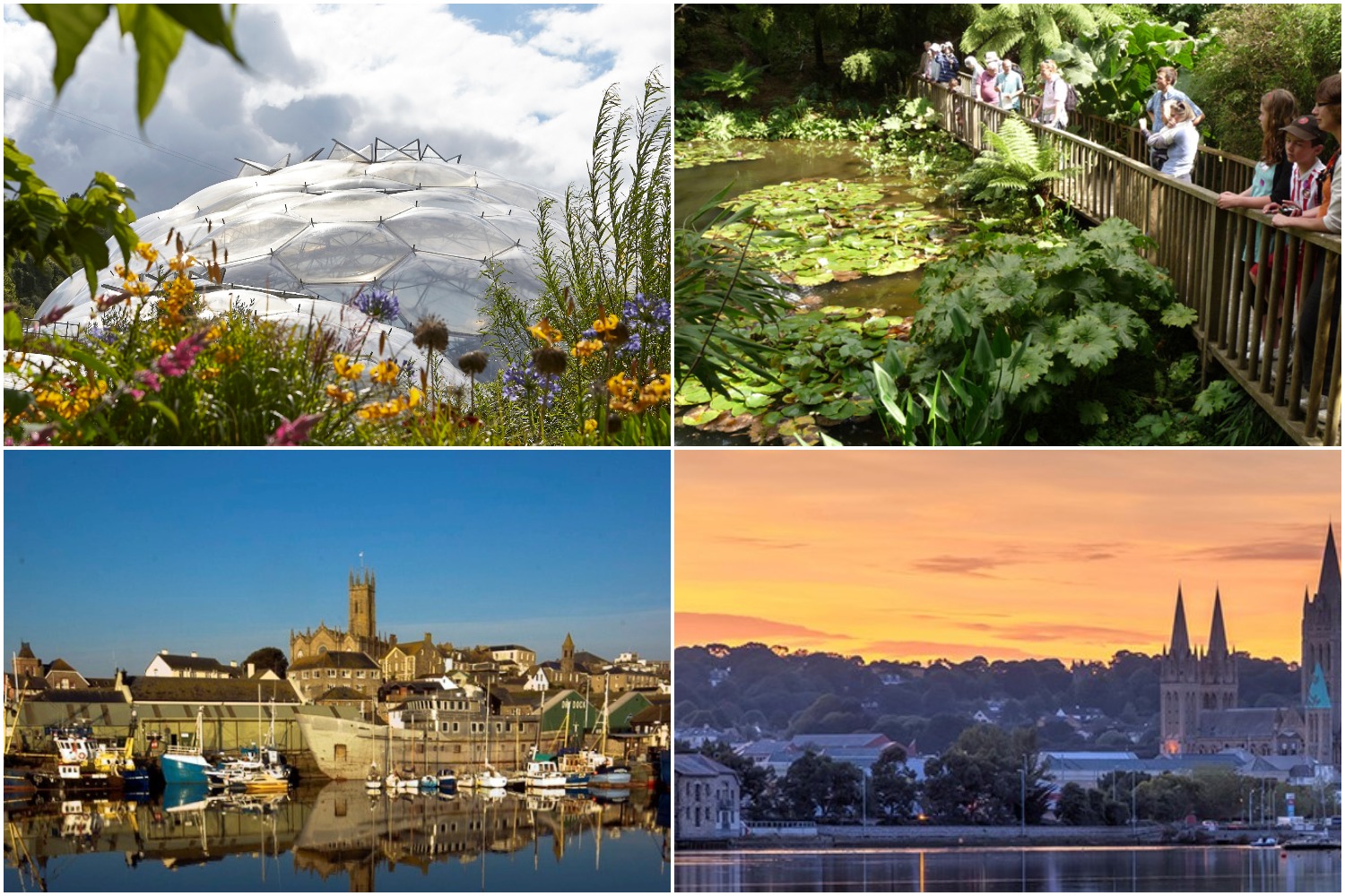 Eden Project, Lost Gardens of Heligan, Penzance & St Erth