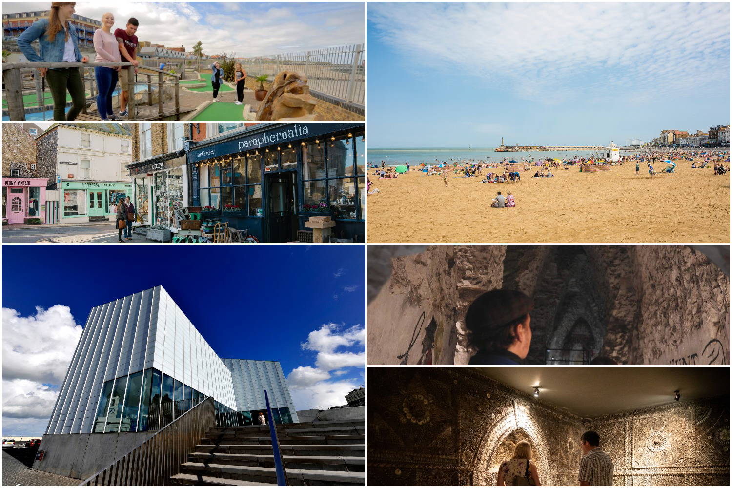 Attractions at Margate images courtesy of Thanet District Council